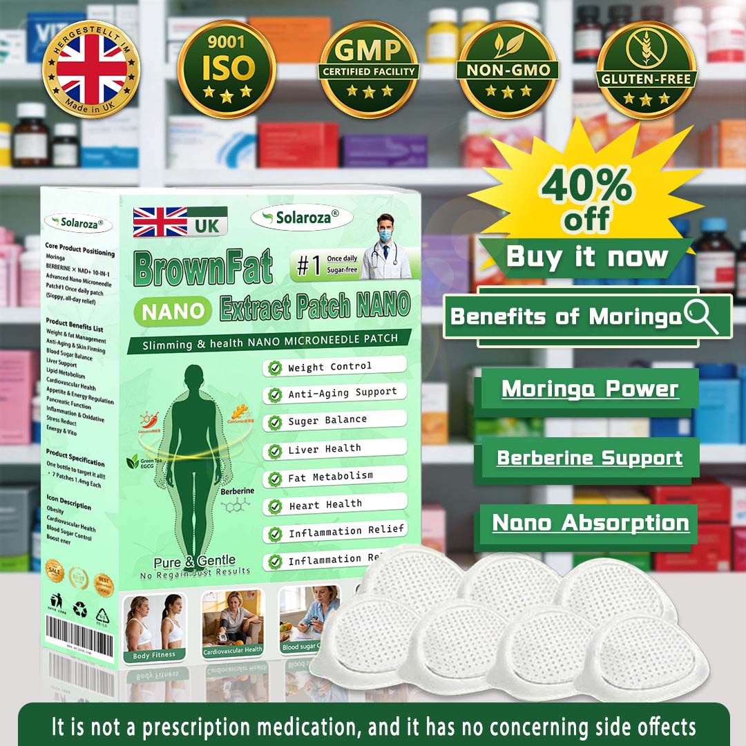 🎁Official Store | 🍋Solaroza® Moringa & Berberine 10-IN-1 Advanced Nano Microneedle 1 Patch (Once Daily, visible changes in 7 days) ✅ Obesity, Diabetes, Sleep Apnea, And Joint Issuess