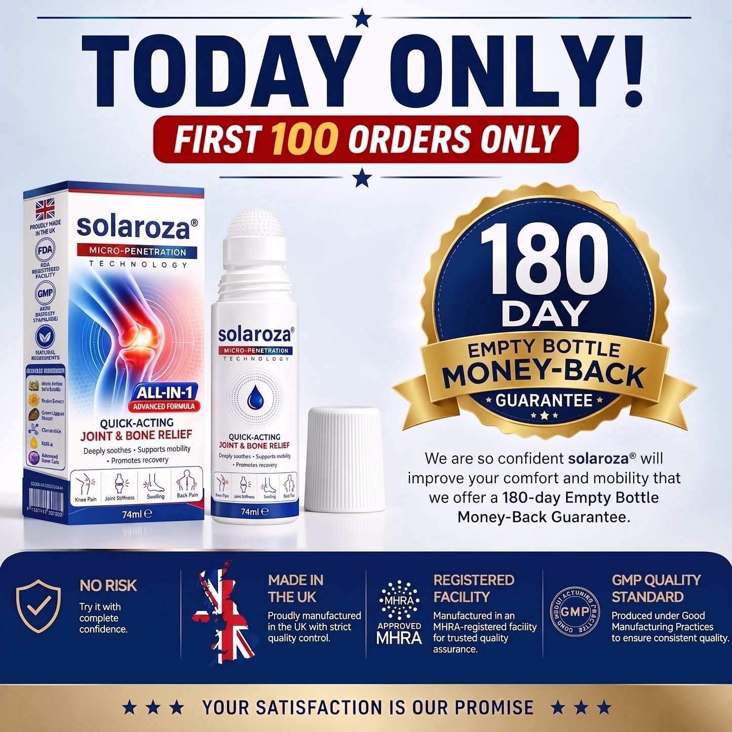 𝗢𝗙𝗙𝗜𝗖𝗜𝗔𝗟 𝗦𝗧𝗢𝗥𝗘 | Solaroza® 0.05𝒎𝒎 𝗠𝗶𝗰𝗿𝗼𝒏𝒆𝒆𝒅𝒍𝒆 𝗙𝗔𝗦𝗧-𝑨𝑪𝑻𝑰𝑵𝑮  𝗝𝗼𝗶𝗻𝘁 & 𝑩𝒐𝒏𝒆 𝑹𝒆𝒍𝒊𝒆𝒇 𝑹𝒐𝒍𝒍-𝗢𝗻 🦴