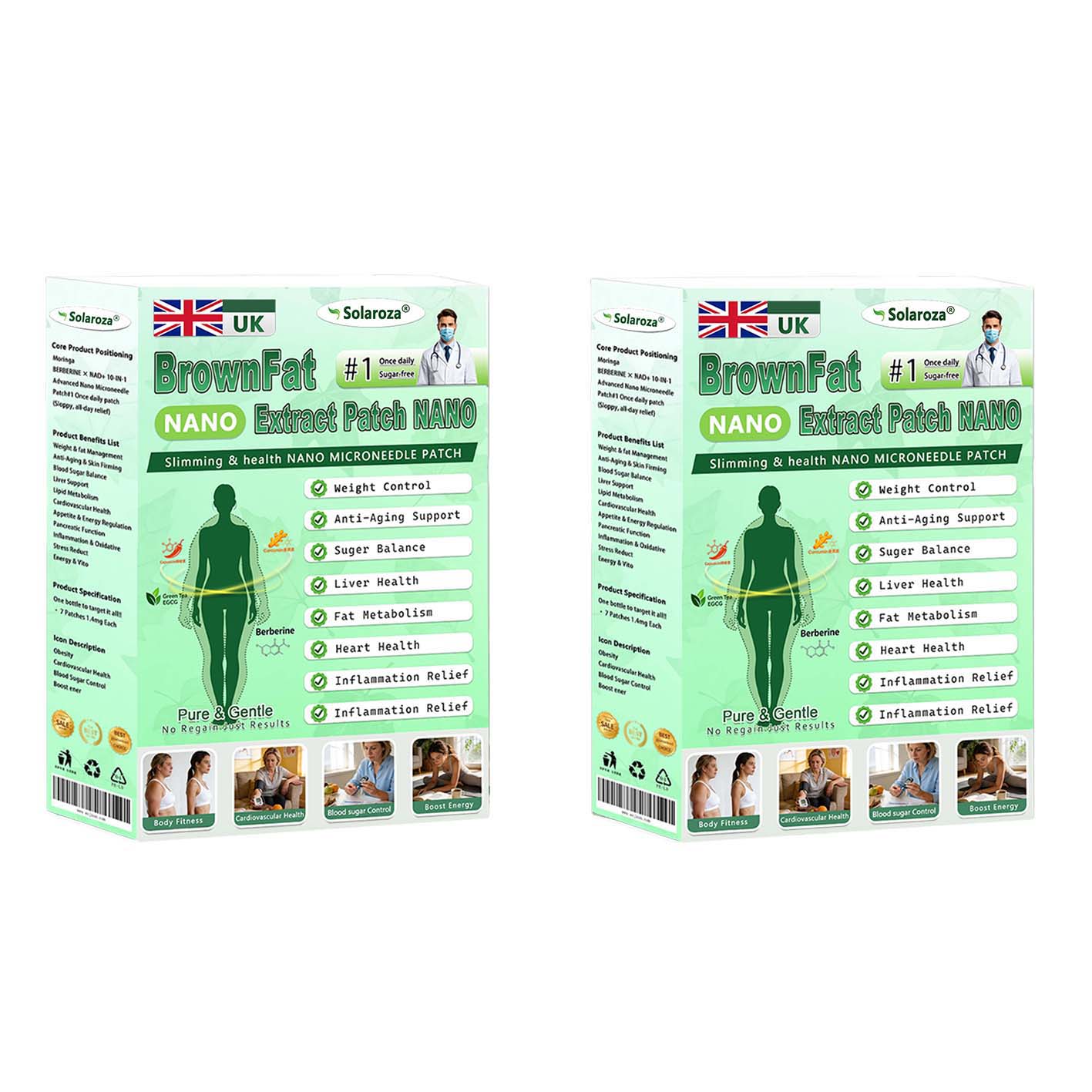 🎁Official Store | 🍋Solaroza® Moringa & Berberine 10-IN-1 Advanced Nano Microneedle 1 Patch (Once Daily, visible changes in 7 days) ✅ Obesity, Diabetes, Sleep Apnea, And Joint Issuess