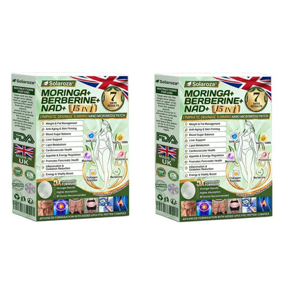 🎁Official Store | 🍋Solaroza® Moringa & Berberine 10-IN-1 Advanced Nano Microneedle 1 Patch (Once Daily, visible changes in 7 days) ✅ Obesity, Diabetes, Sleep Apnea, And Joint Issuess