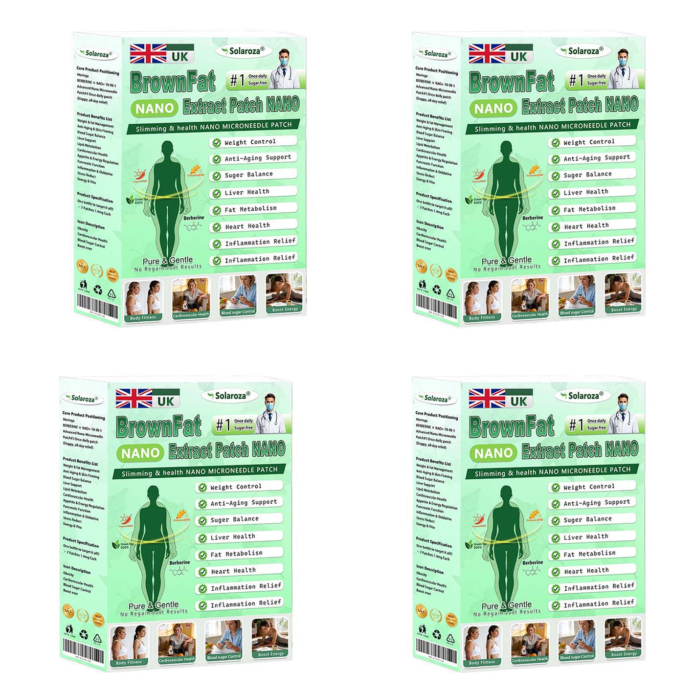 🎁Official Store | 🍋Solaroza® Moringa & Berberine 10-IN-1 Advanced Nano Microneedle 1 Patch (Once Daily, visible changes in 7 days) ✅ Obesity, Diabetes, Sleep Apnea, And Joint Issuess