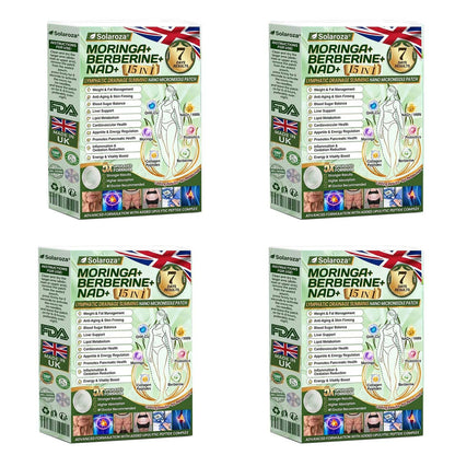 🎁Official Store | 🍋Solaroza® Moringa & Berberine 10-IN-1 Advanced Nano Microneedle 1 Patch (Once Daily, visible changes in 7 days) ✅ Obesity, Diabetes, Sleep Apnea, And Joint Issuess