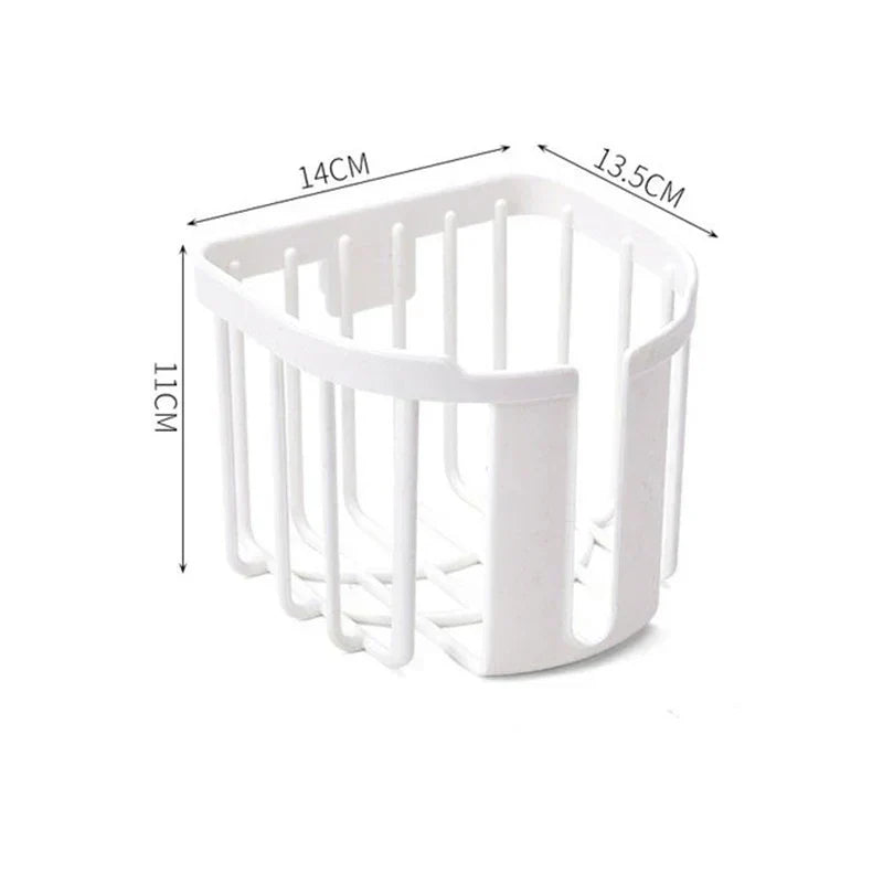Punch-Free Wall-Mounted Toilet Paper Holder