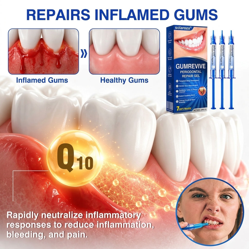 🎁🦷🛡️  Solaroza®  GumRevive Advanced Gum Care & Repair Gel🌞
