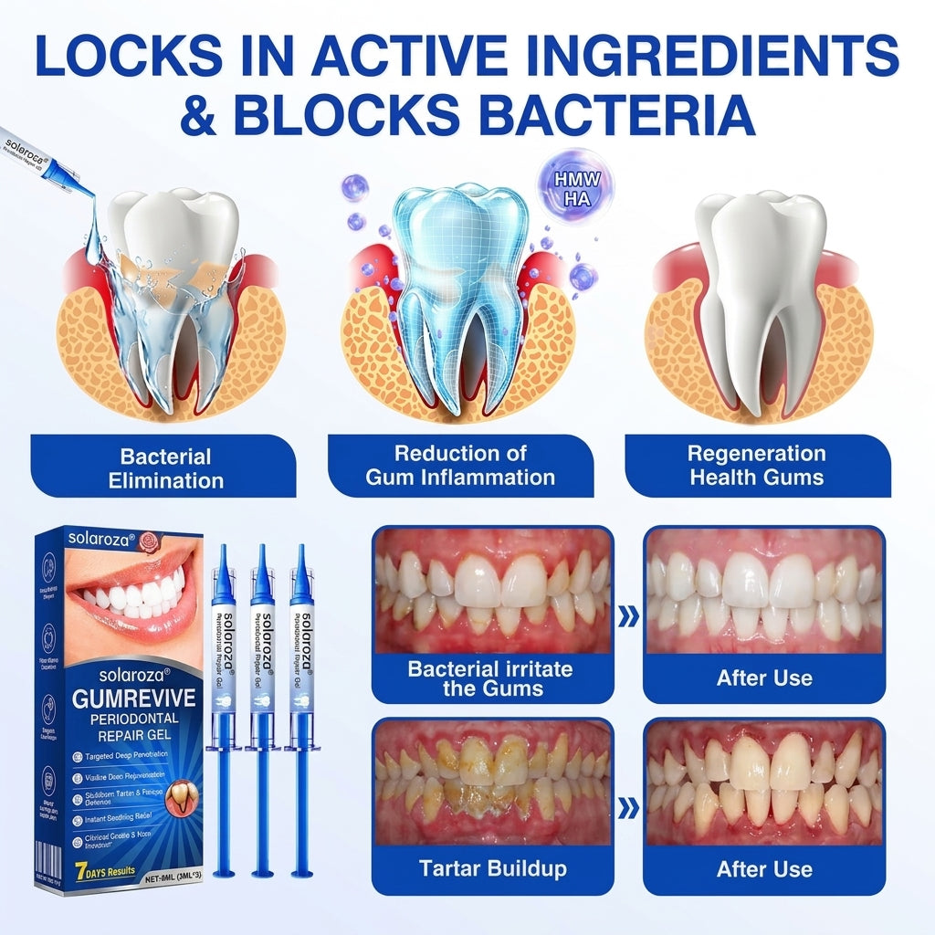 🎁🦷🛡️  Solaroza®  GumRevive Advanced Gum Care & Repair Gel🌞
